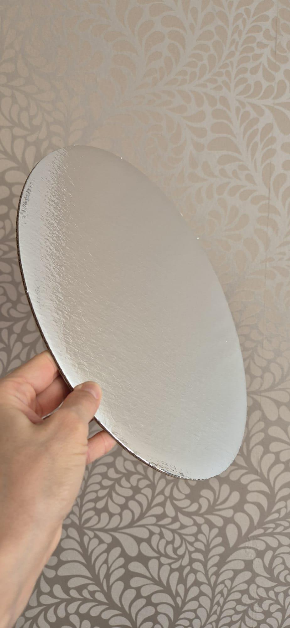 5 Adet Pasta Altlık 30cm Kalın Gümüş