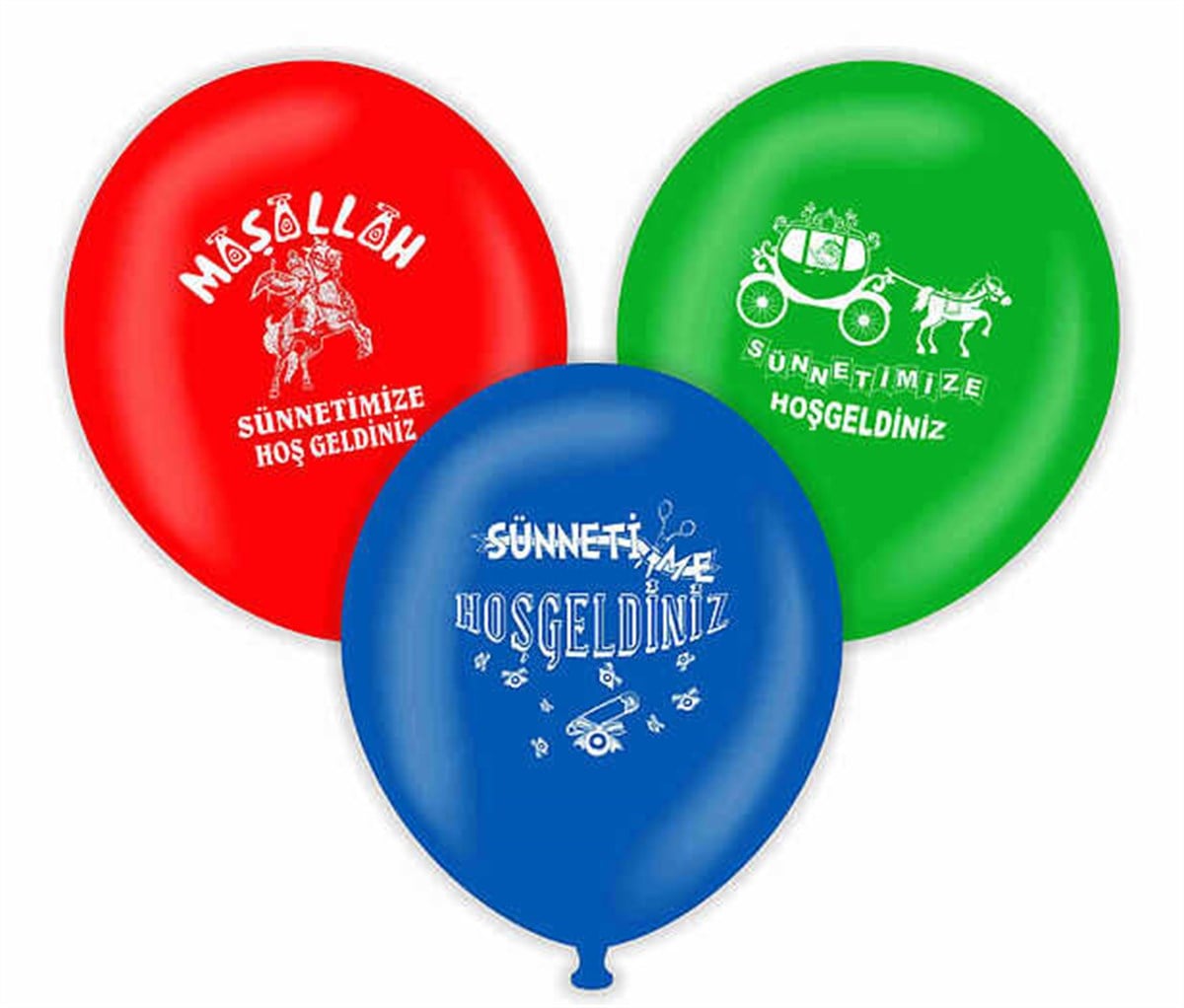 Baskılı Balon Sünnet Düğünü 25'lİ