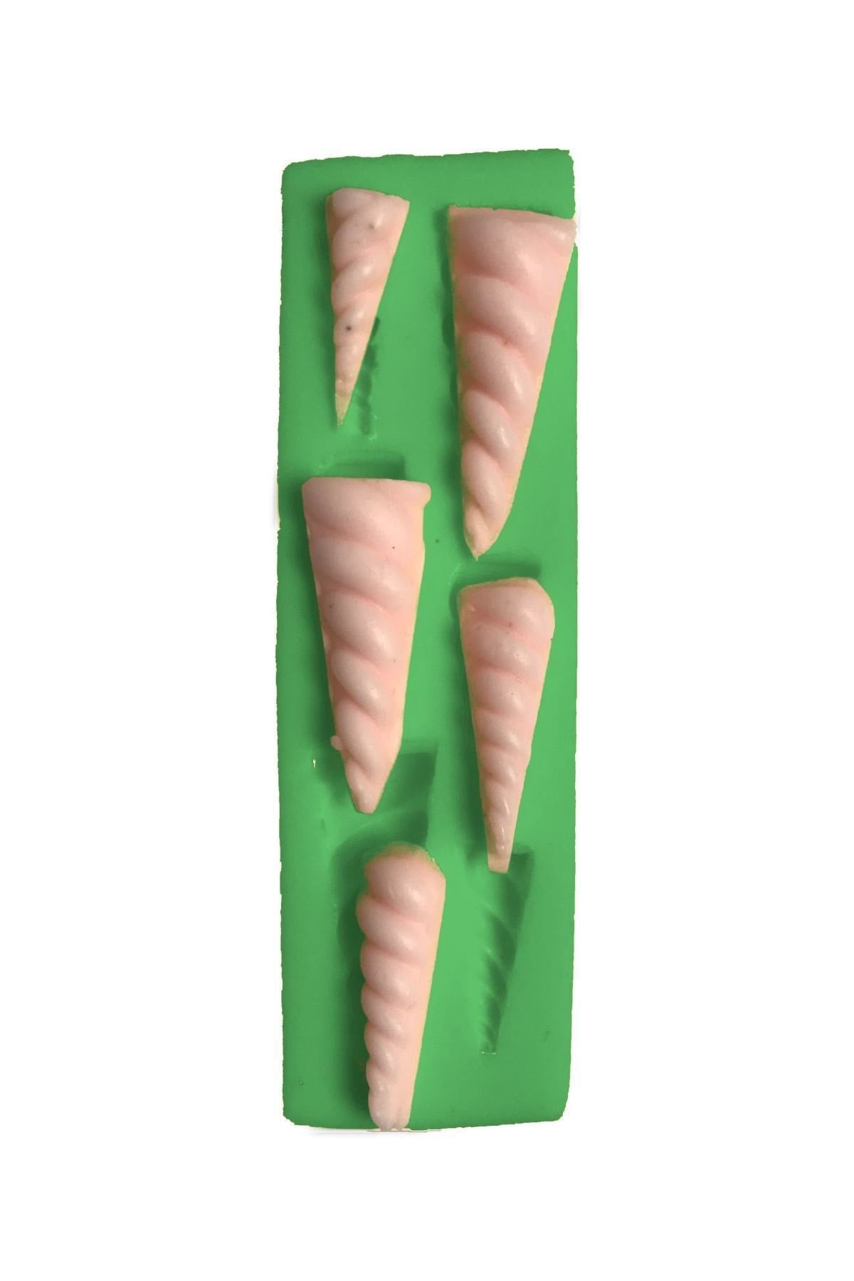 Boynuz 6lı Mini Silikon Kalıp