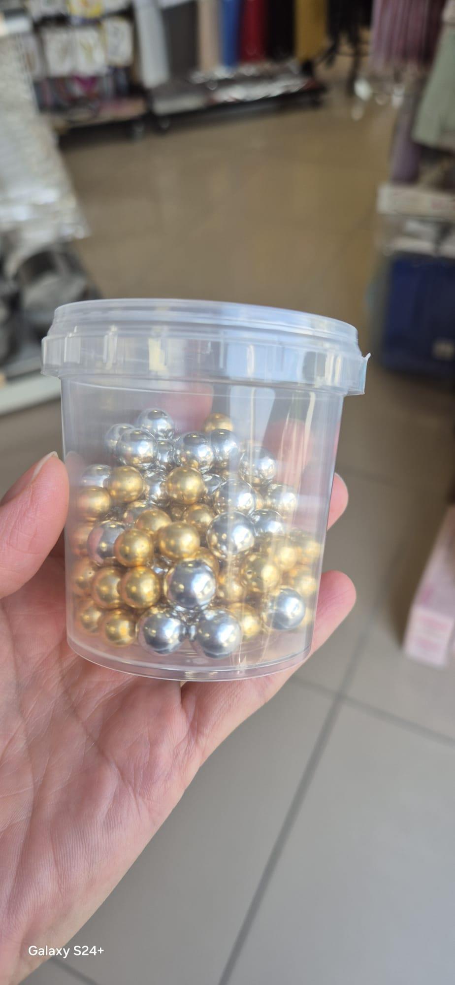 Büyük Boy Arjantin Şekeri Gold Gümüş Karışık