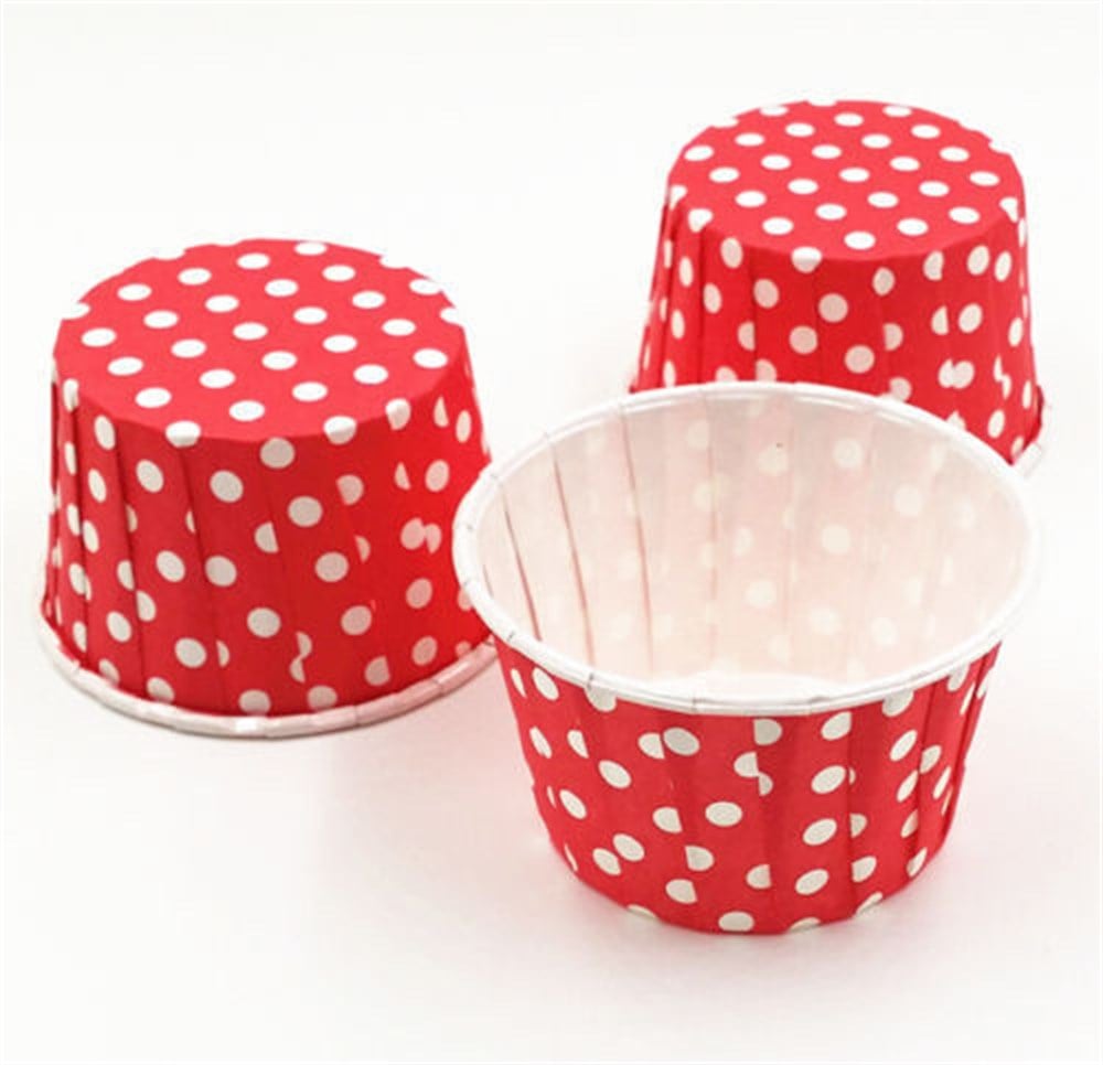 Cupcake Kalıbı Kırmızı Puanlı