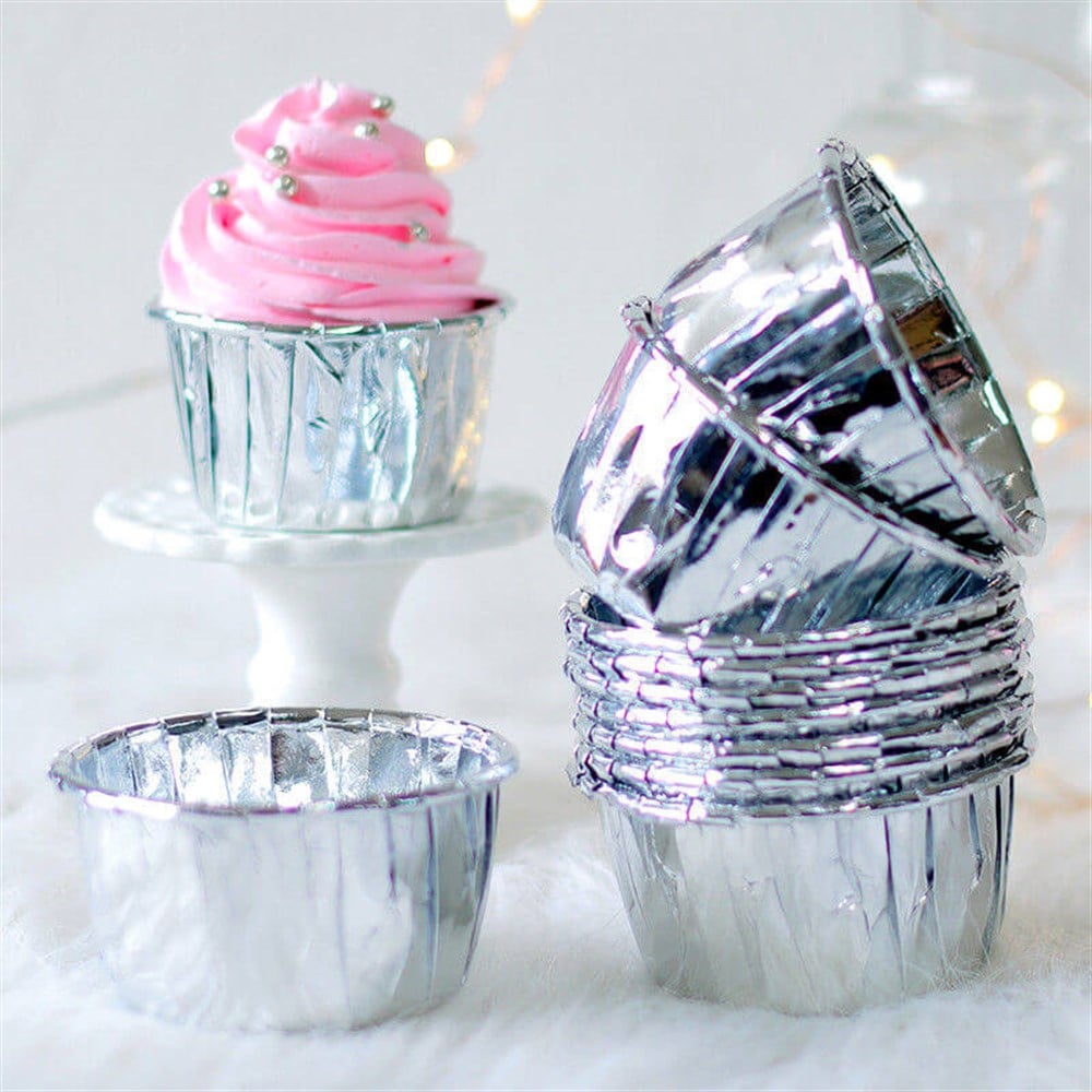 Cupcake Kalıbı Mini Gümüş