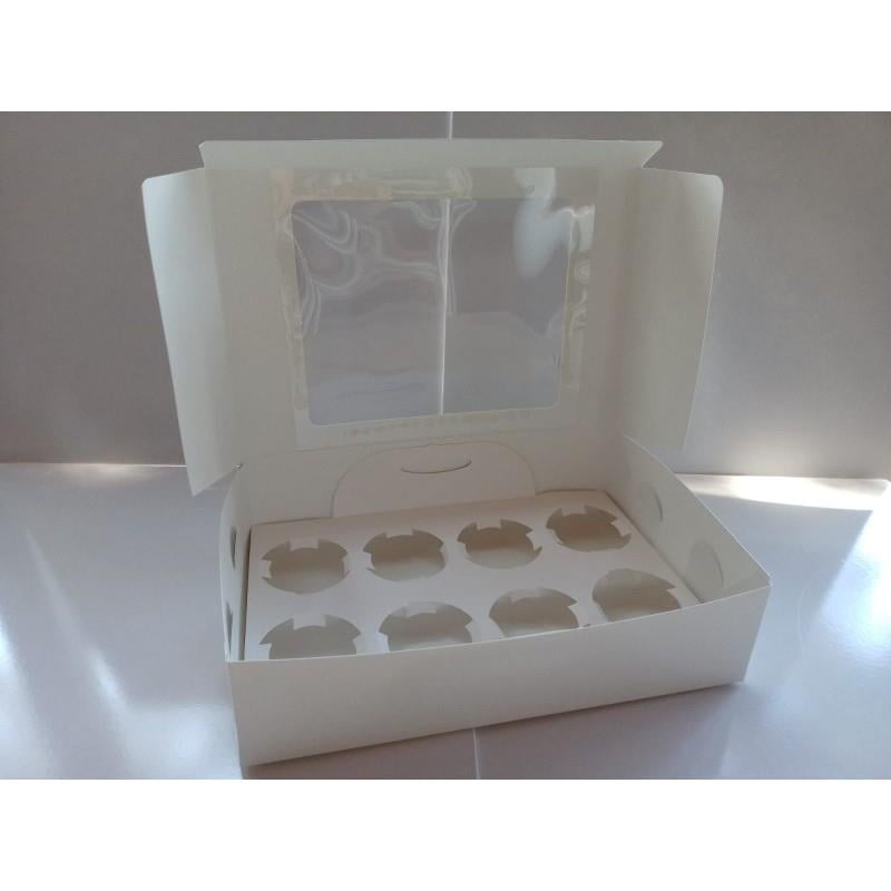 Cupcake Kutusu 8 Bölmeli - 3adet