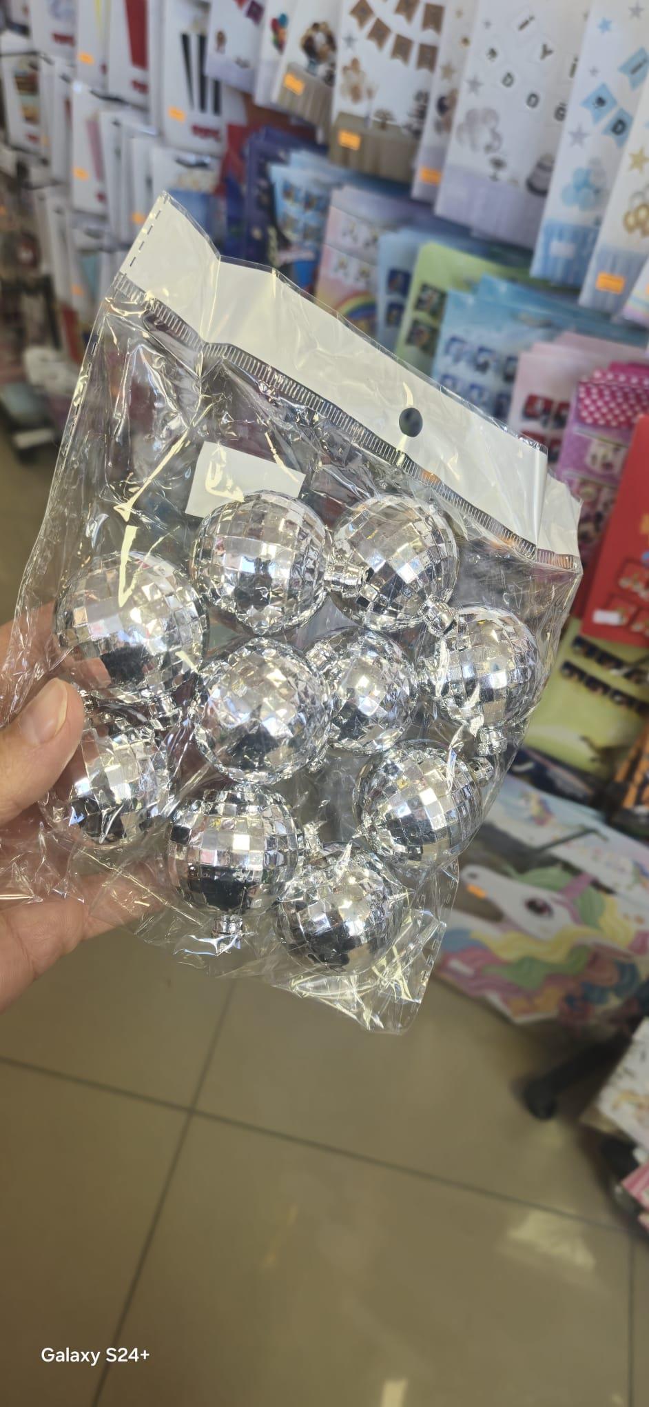 Disko Topu Gümüş  3cm 10 adet