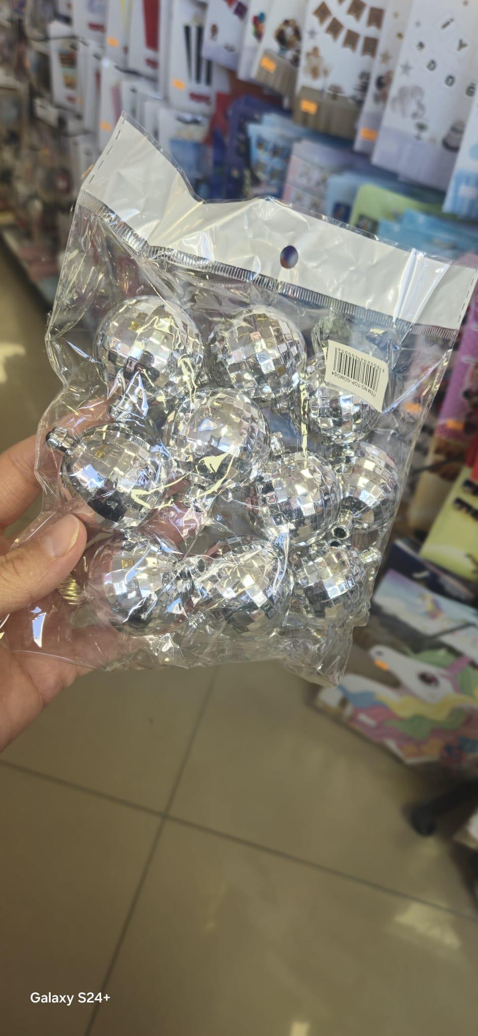Disko Topu Gümüş  4cm 10 adet