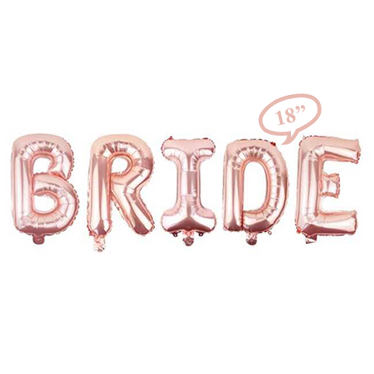 Folyo Balon Bride Rose Gold Set 18''
