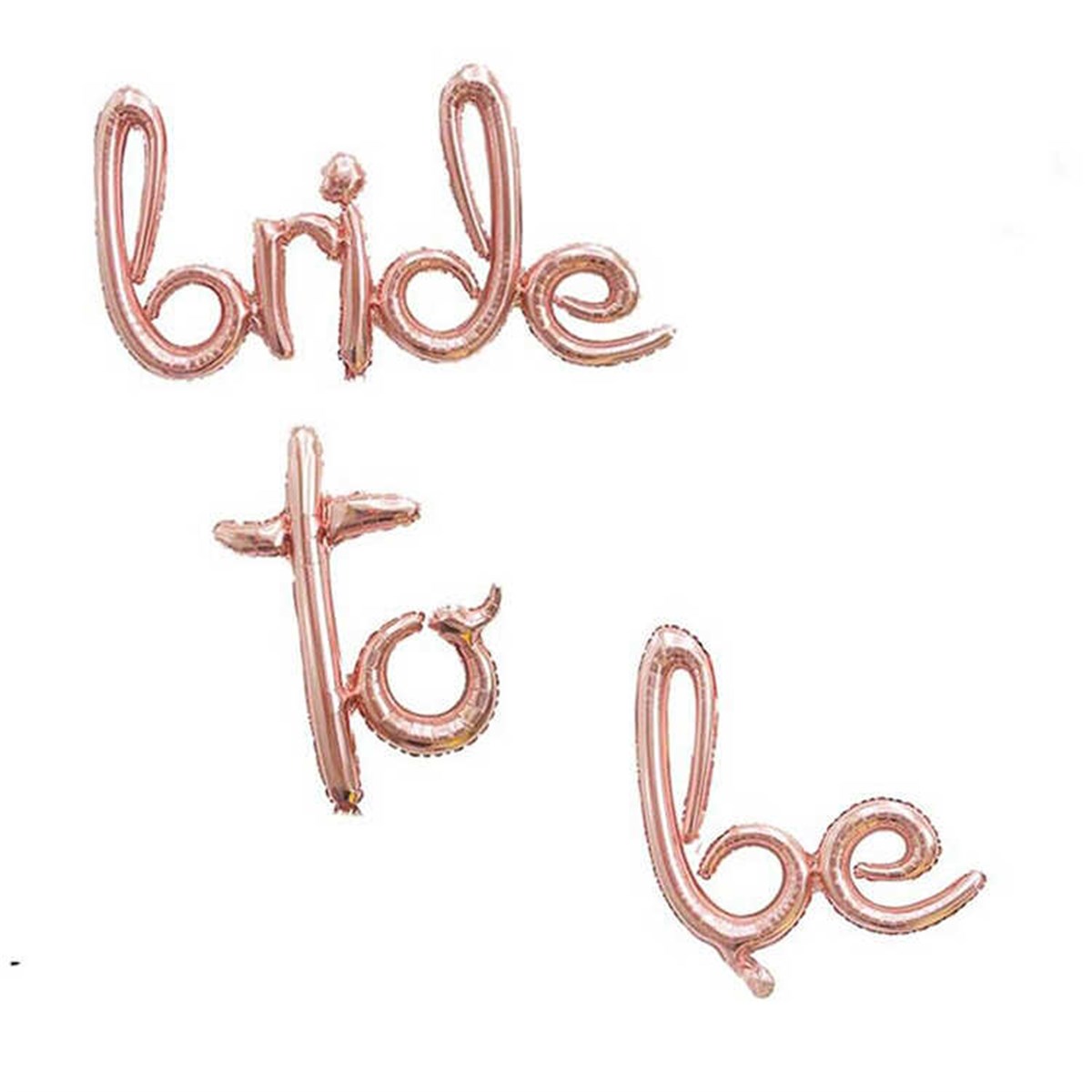 Folyo Balon Bride To Be El Yazısı Rose Gold