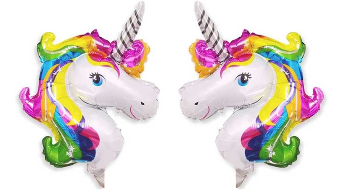 Folyo Balon Unicorn  2′li Set
