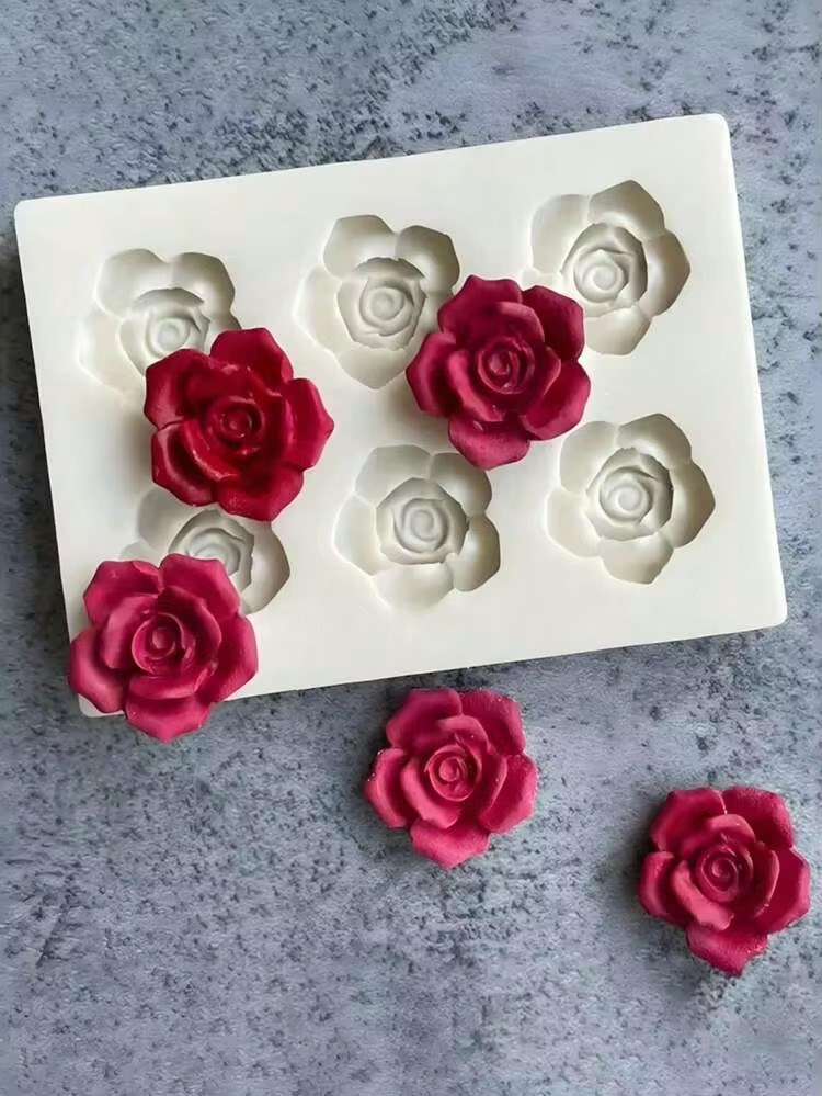 Gül Silikon Kalıp 6lı