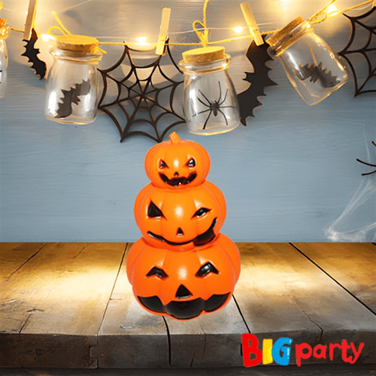 Halloween Kabak 3' Lü Işıklı
