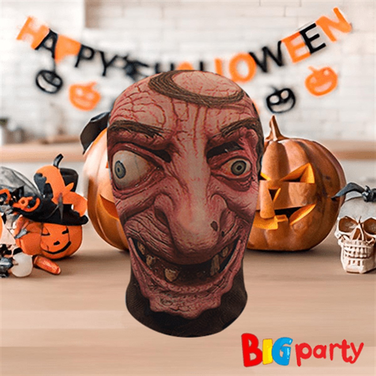 Halloween Korku Maskesi Transparan Ork