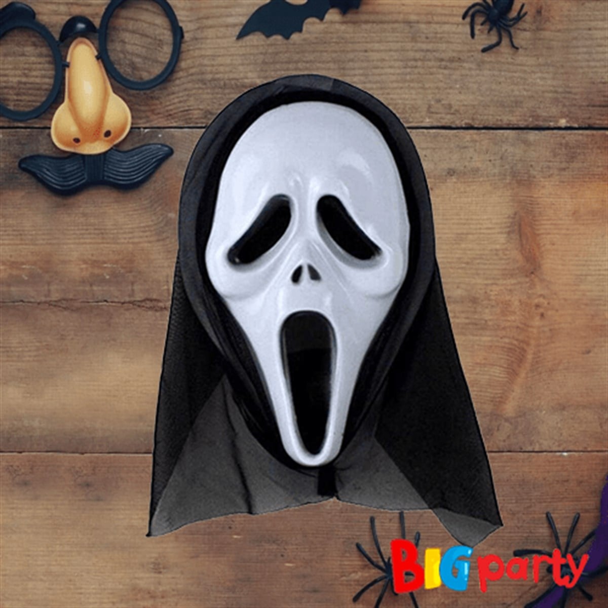 Halloween Maske Çığlık Model Beyaz