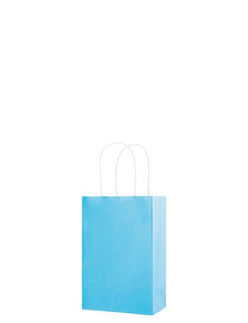 Kağıt Çanta Mini Boy 12x15x6 cm 10 Parça Soft Mavi