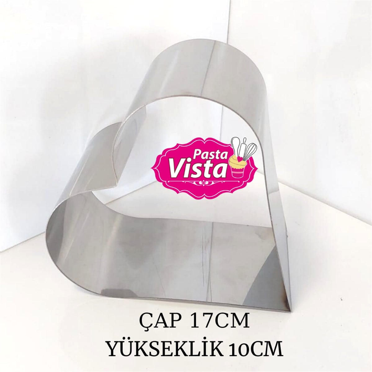 Kalp Çember Kalıp 17cm Çap Yükseklik 10cm