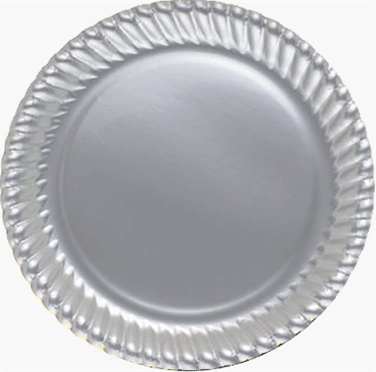 Karton Tabak Gümüş 23 Cm 8 'li