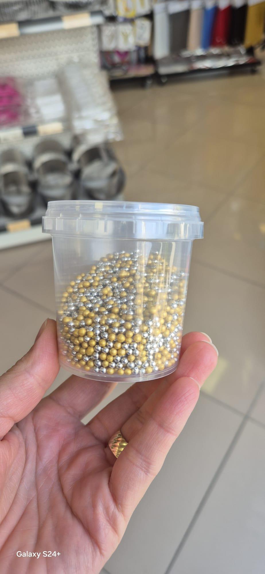 Küçük Boy Arjantin Şekeri Gold Gümüş Karışık