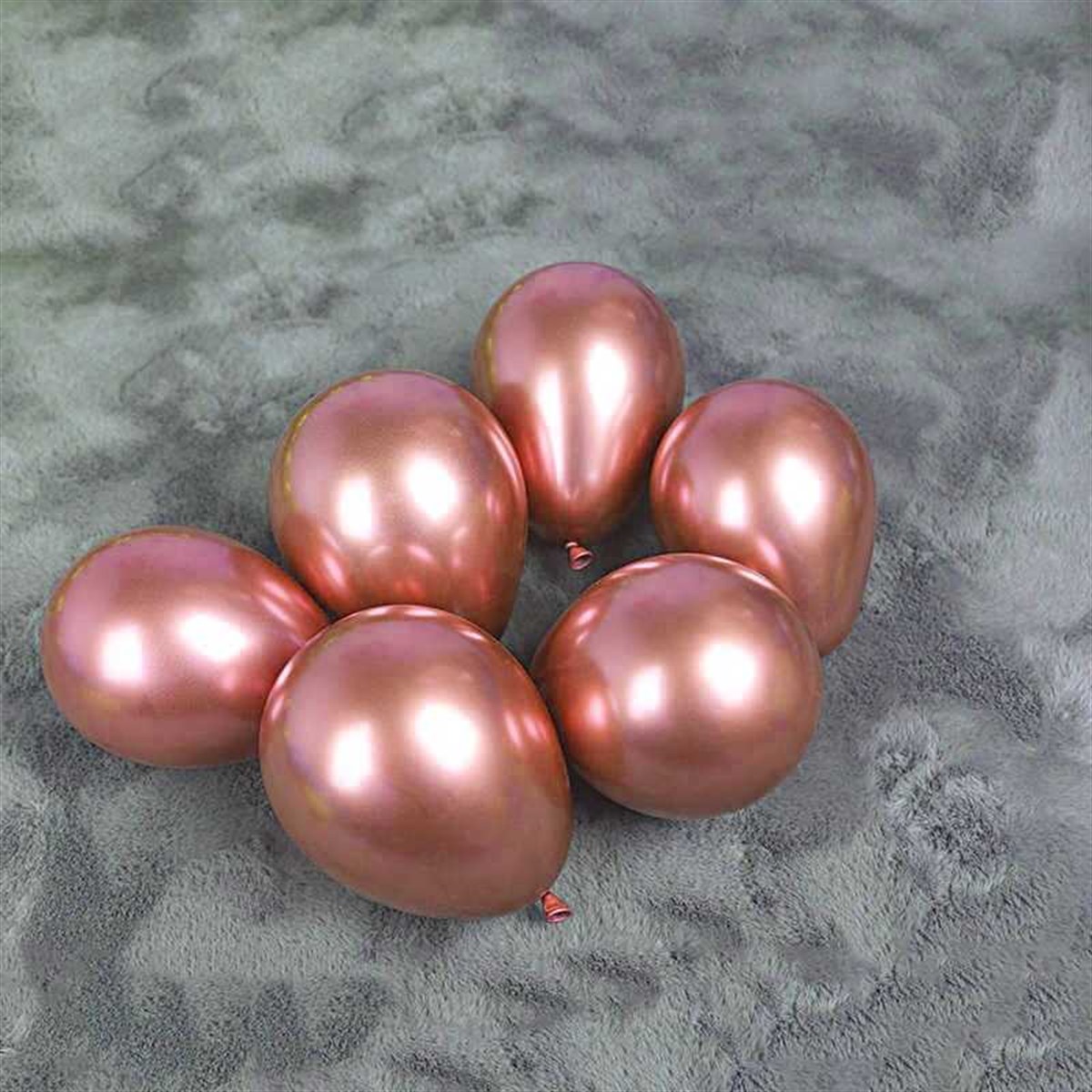 Lateks Krom Parlak Bronz Renk Balon 5 İnç 50 li