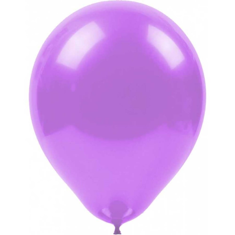 Lila Metalik Balon 10 adet