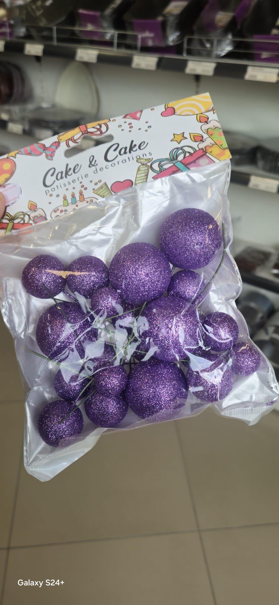 Pasta Üzeri Plastik Top Set Mor