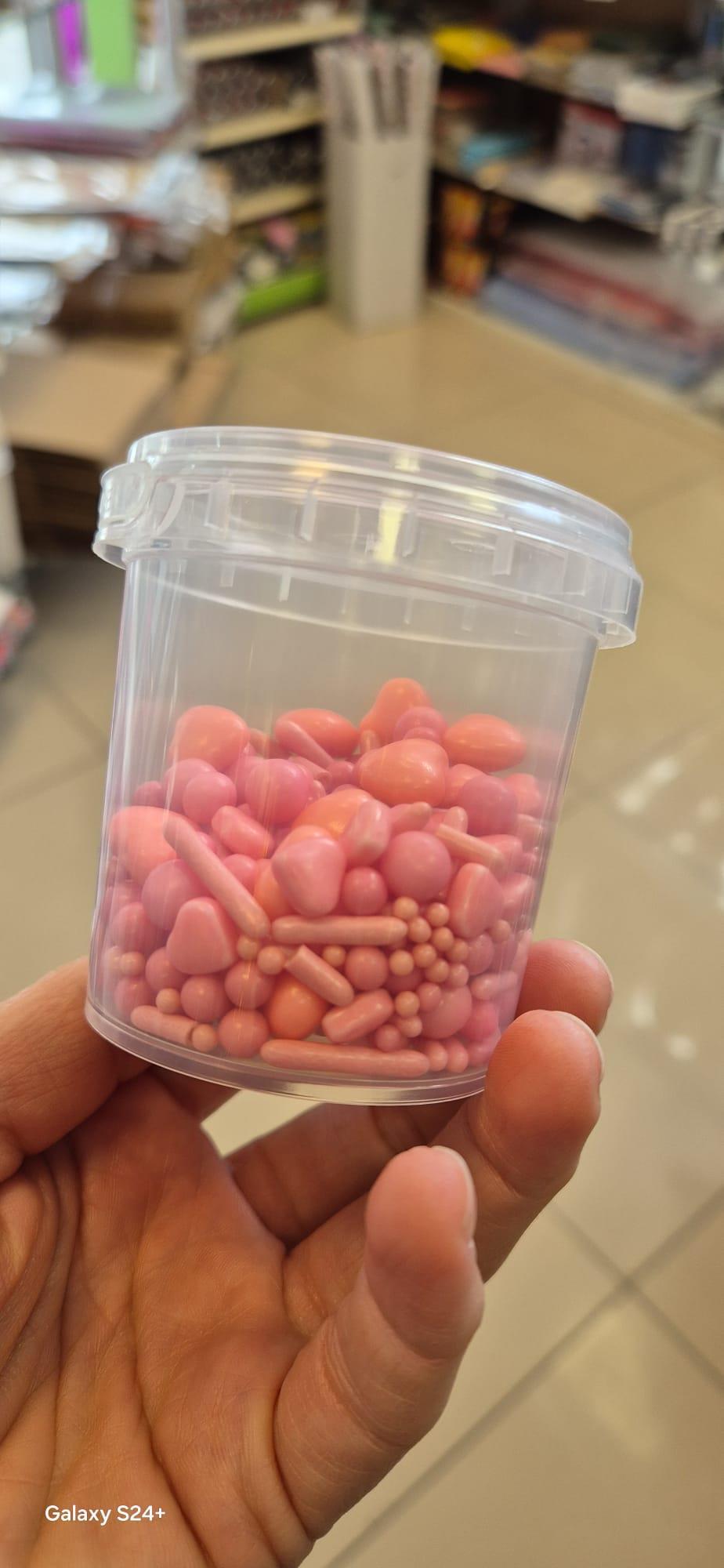 Pembe Kalpli Dekortaif Draje 