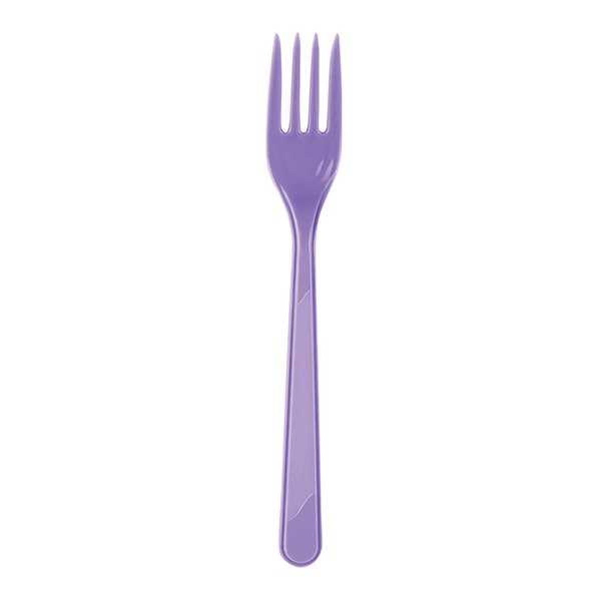 Plastik Çatal Lila 25 'li