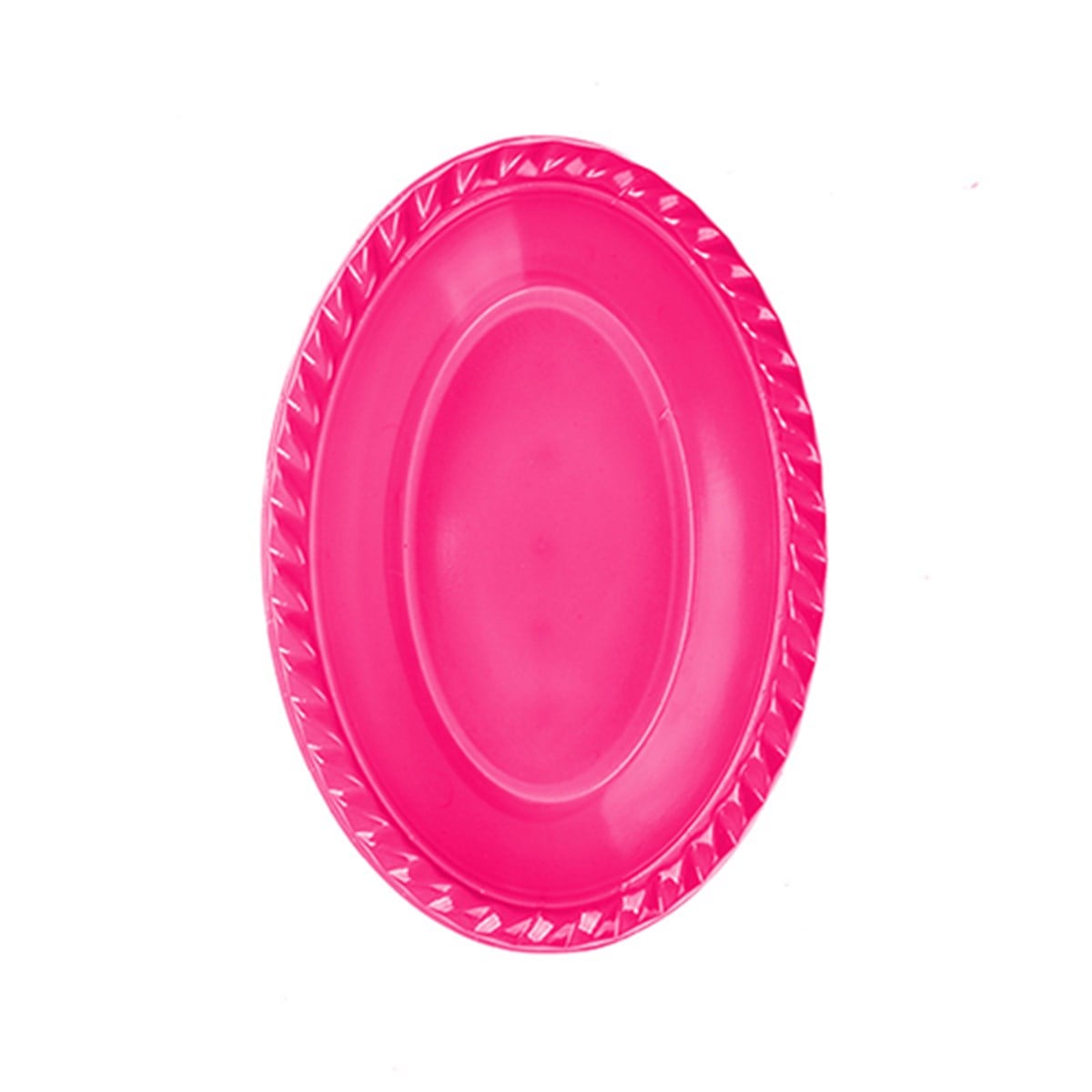 Plastik Çerezlik Oval Kase Pembe