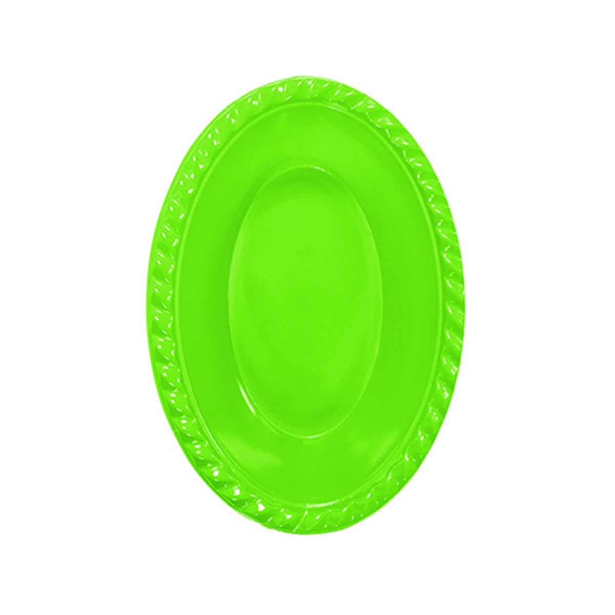 Plastik Çerezlik Oval Kase Yeşil