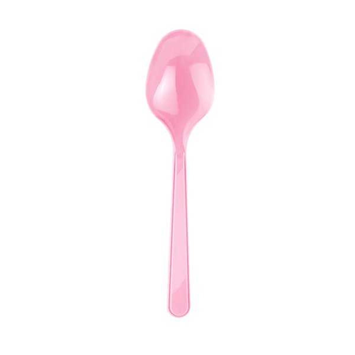 Plastik Kaşık Pembe 25 'li