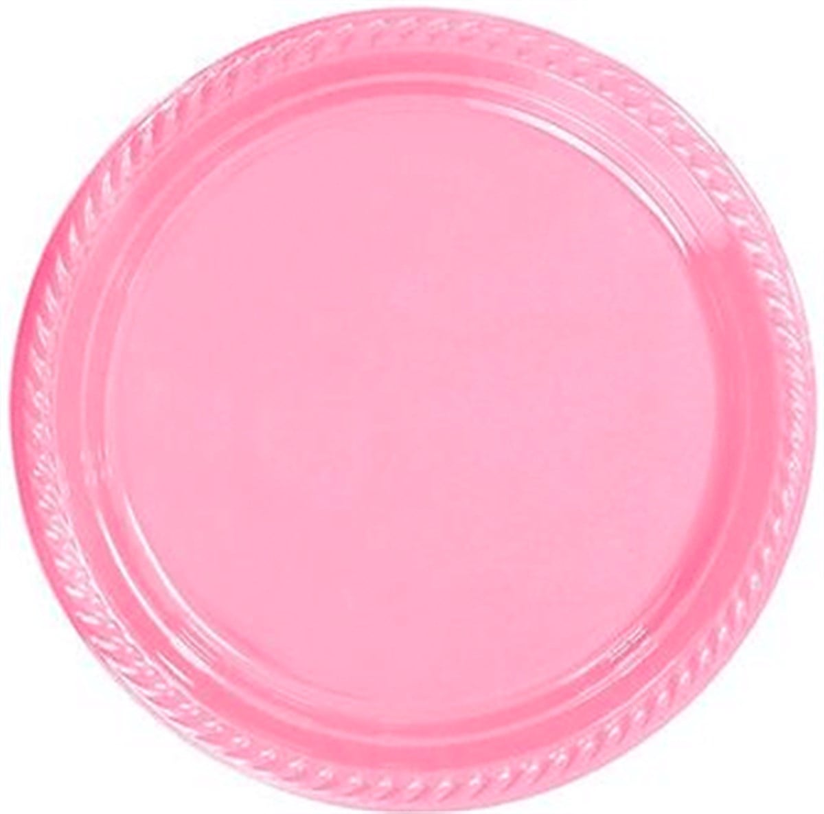 Plastik Tabak Pembe 22 Cm 25 'li