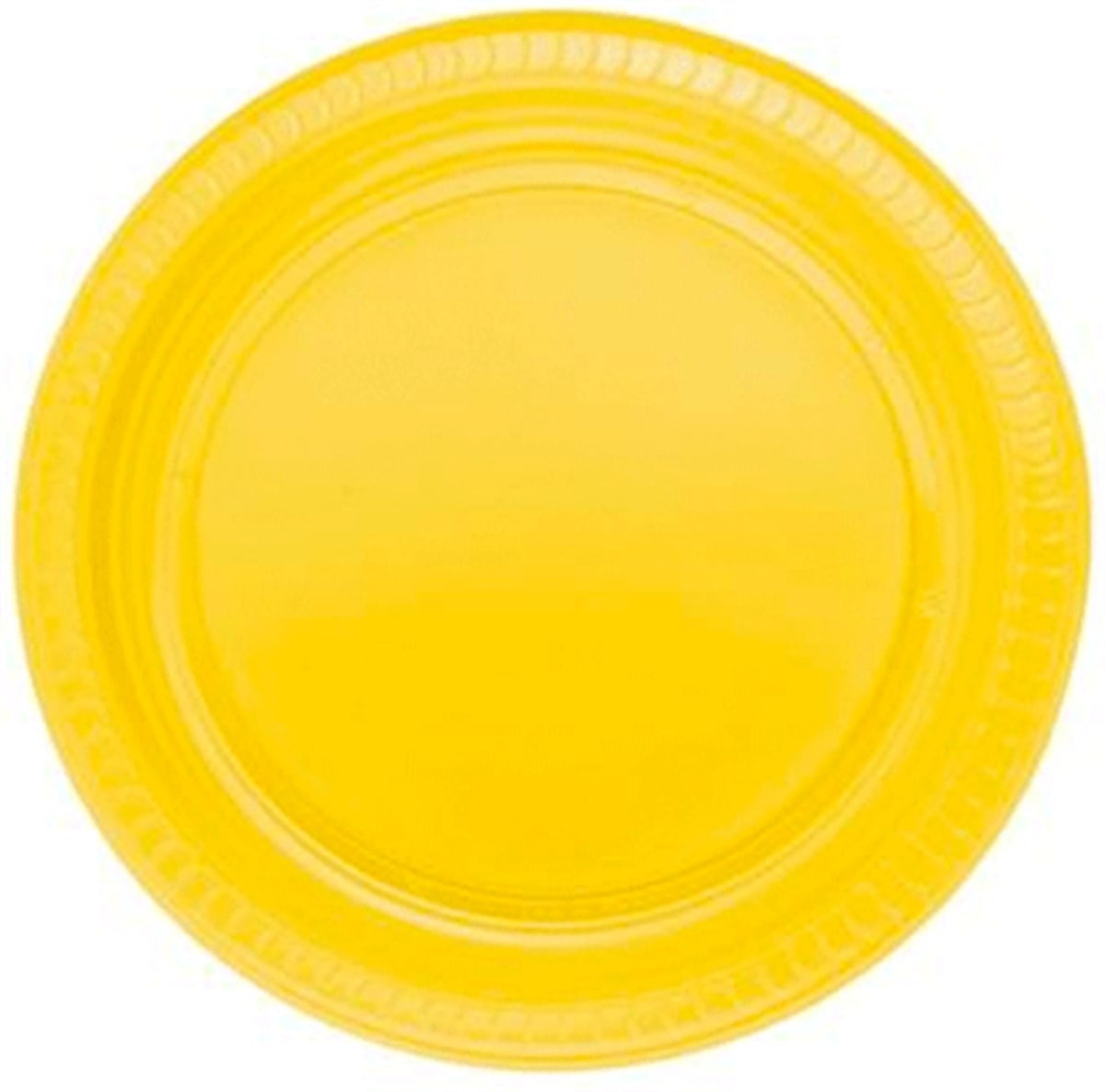 Plastik Tabak Sarı22 Cm 25 'li