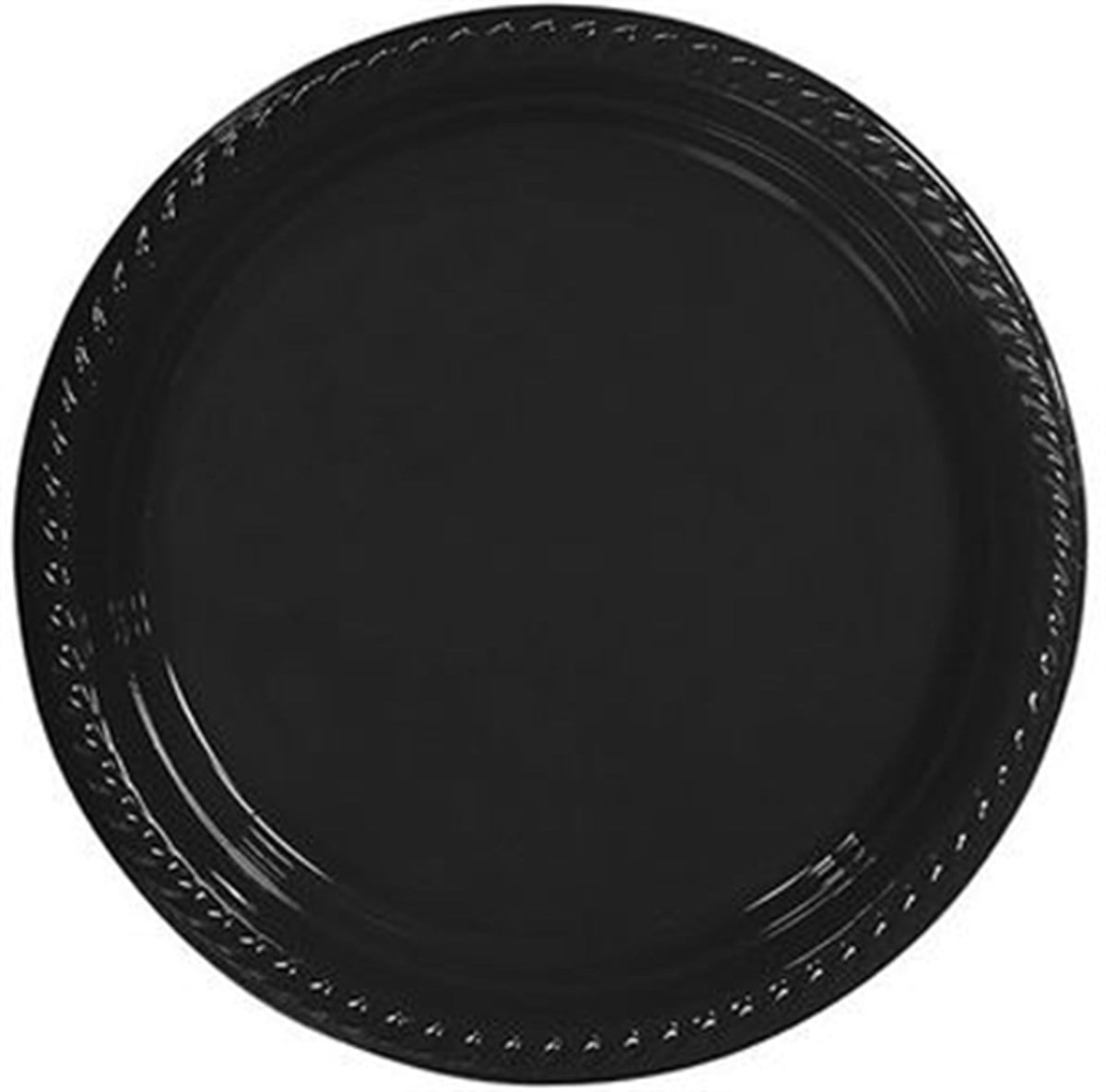 Plastik Tabak Siyah 22 Cm 25 'li