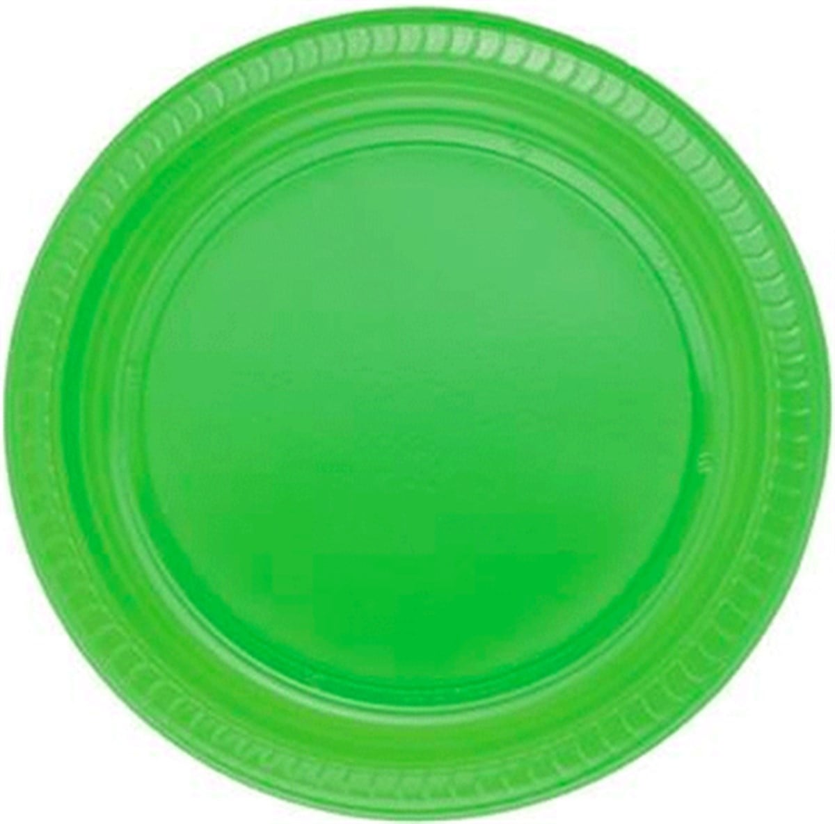 Plastik Tabak Yeşil 22 Cm 25 'li