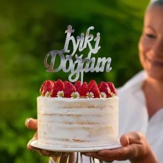 Pleksi Pasta Süsü İyi ki Doğdun Gümüş