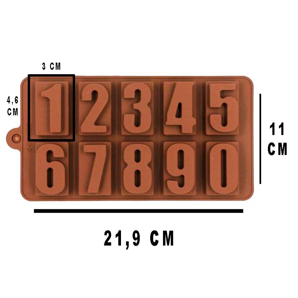Rakam Silikon Çikolata Kalıbı