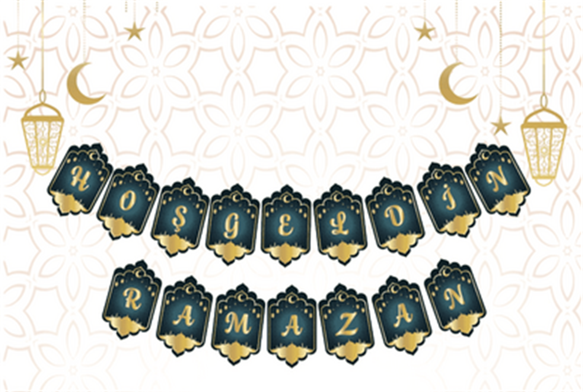 Ramazan Karton Yazı Varaklı Lüks 
