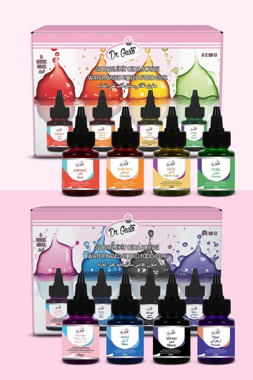 Sıvı Gıda Boyası Set 8li
