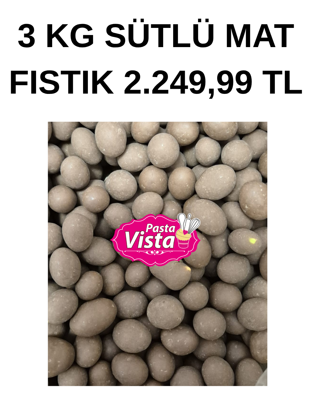 Sütlü Mat Fıstık Çikolata