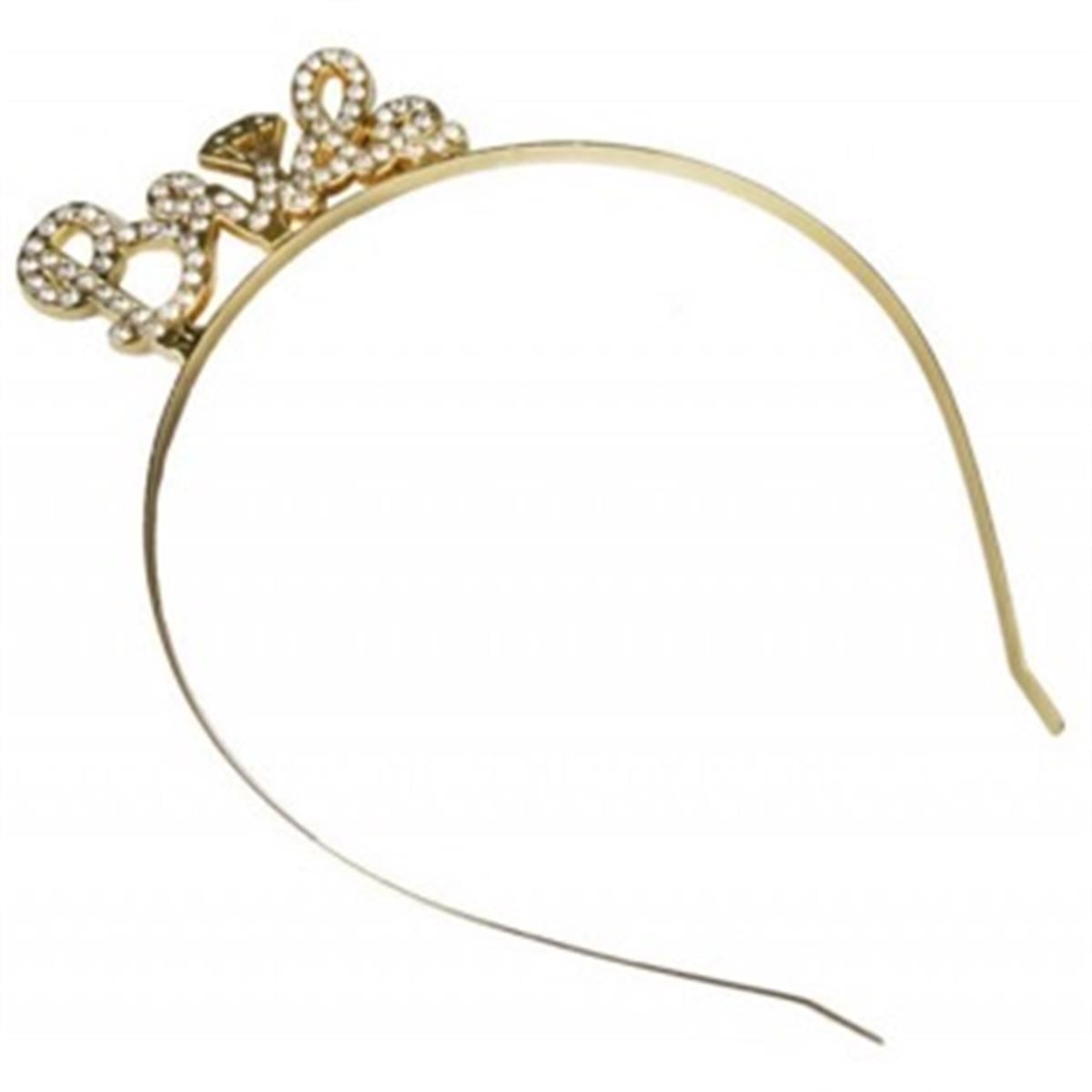 Taç Metal Bride Taşlı Gold