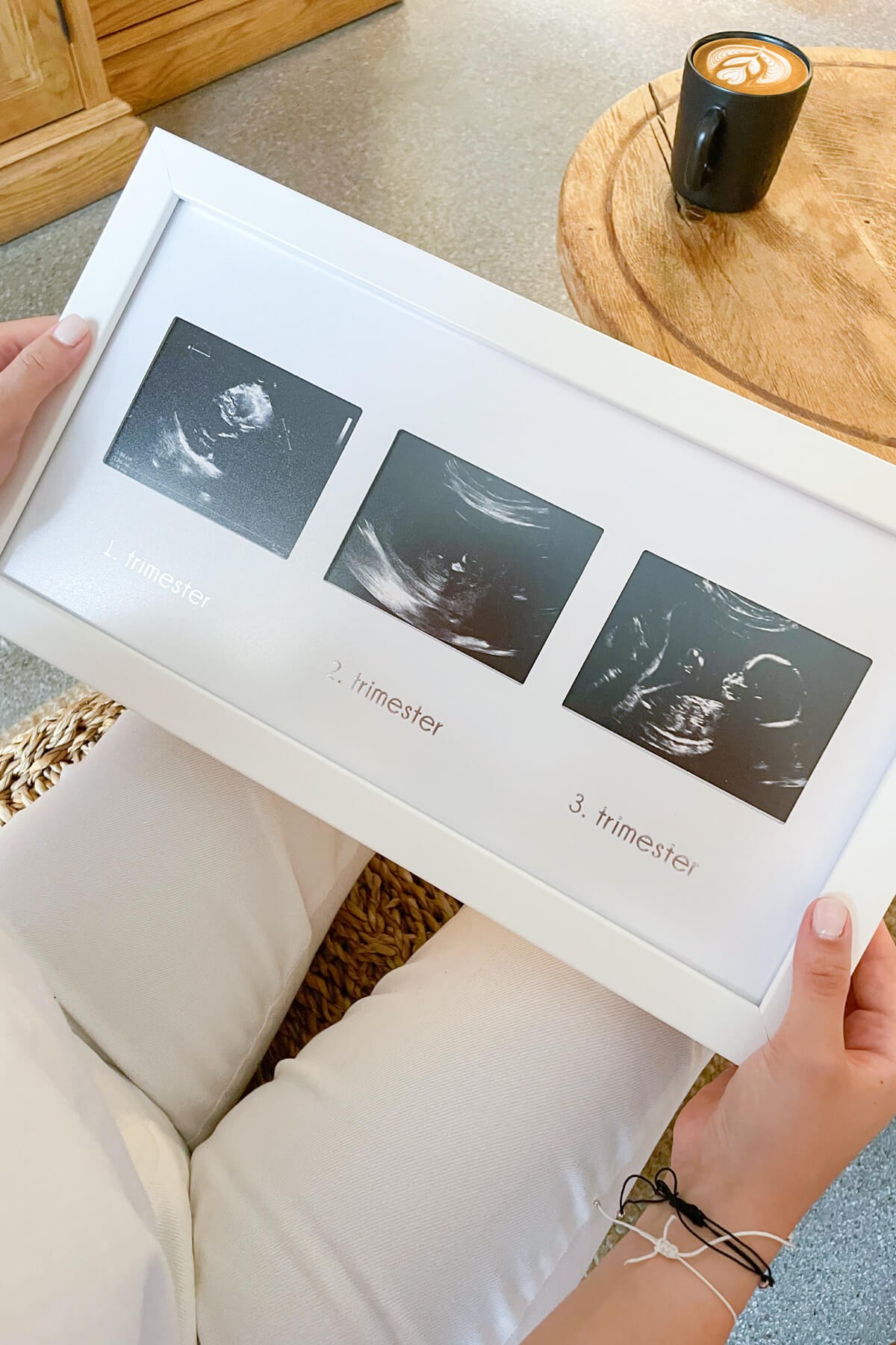 Üçlü Ultrason Gebelik Anı Çerçevesi - Gebelikte Bebeğin Gelişimini Üç  Trimester Olarak Saklayın - Fufizu