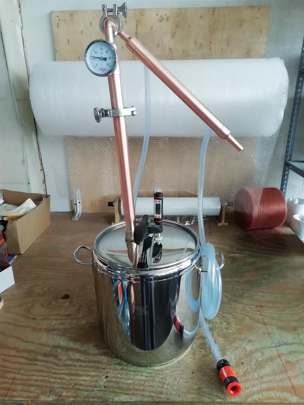 17 Litre POT  STILL BAKIR Damıtma Cihazı-İmbik
