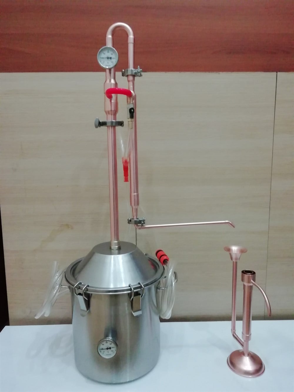 22 Litre POT ve REFLUX Still BAKIR Damıtma Cihazı-İmbik