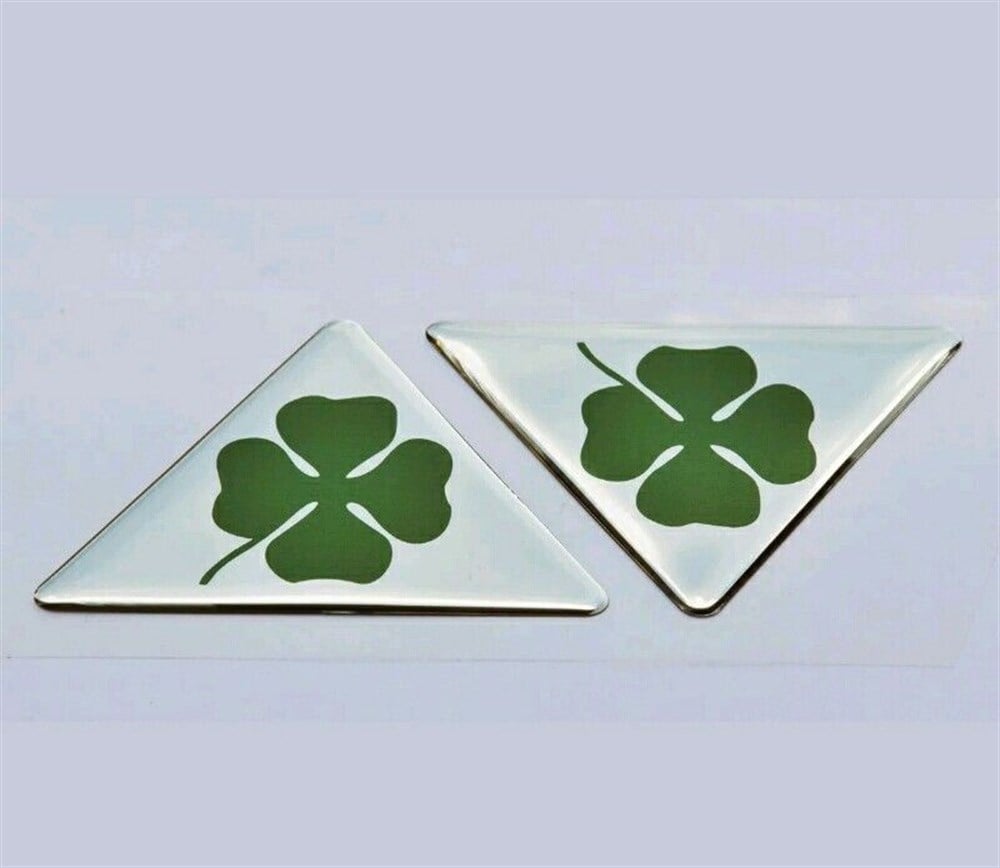  ALFA ROMEO YONCA AMBLEM 3D Sticker 2 Adet