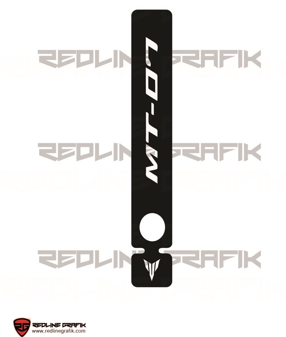  MT-07 Beyaz Tank Pad
