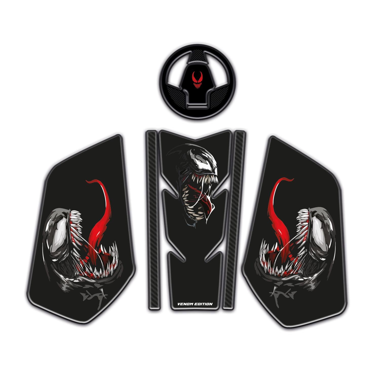 TVS Raider Venom Edition Tank Pad Sticker Seti Redlinegrafik