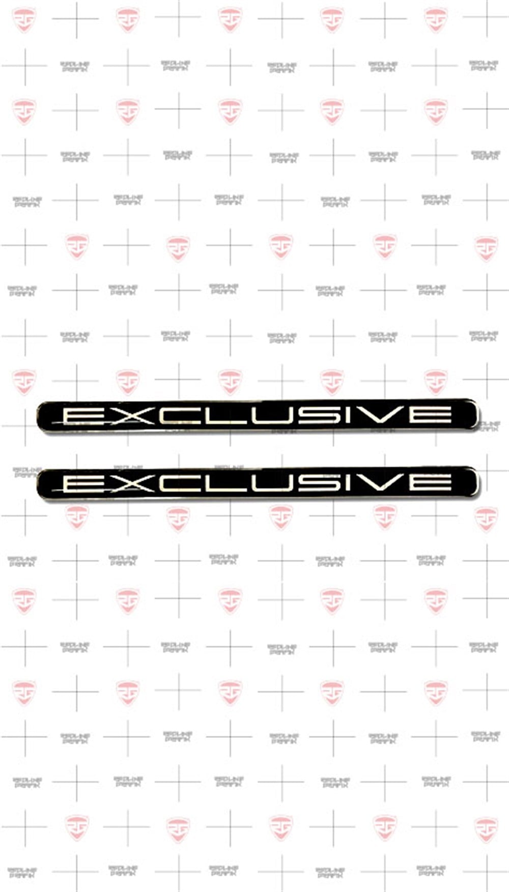 2 ADET 96mm x 7mm Gümüş exclusive 3D sticker
