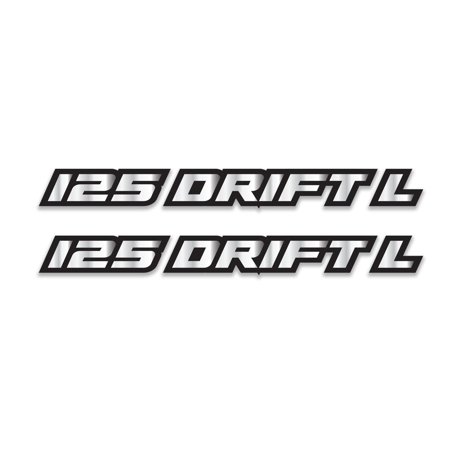Redlinegrafik Mondial Drift Yazılı 2 Adet Gümüş Grenaj Sticker Set