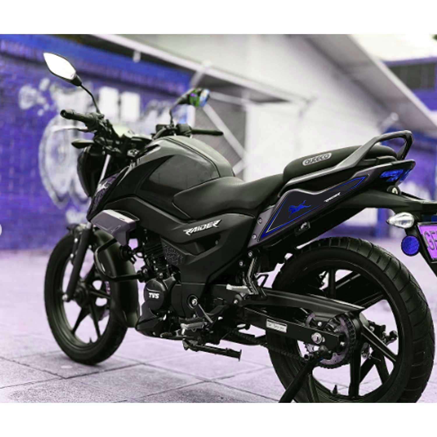 TVS Raider Kuyruk Sticker Pad Mavi Siyah Tasarım Redlinegrafik