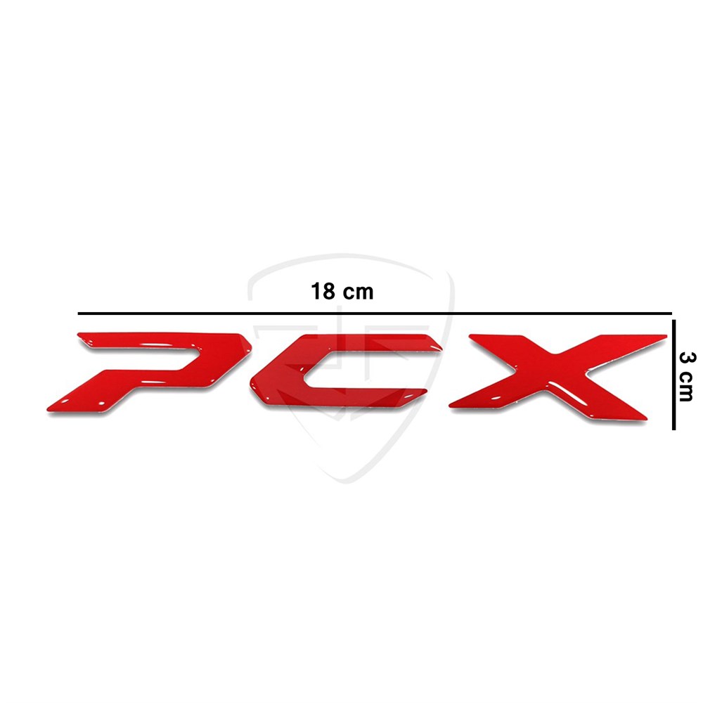 2'li Honda PCX 3D Damla Sticker Kırmızı