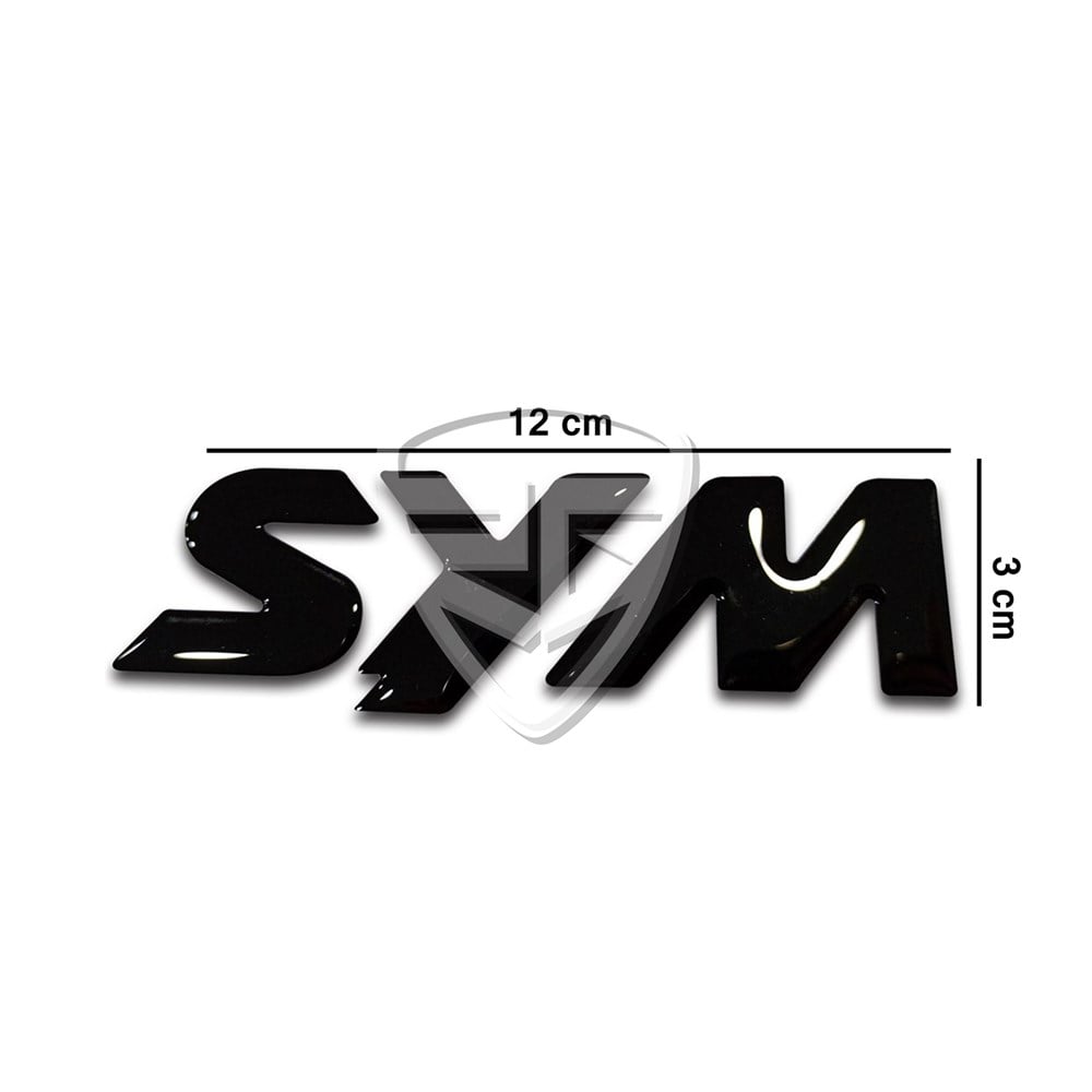 2'li SYM 3D Damla Sticker 