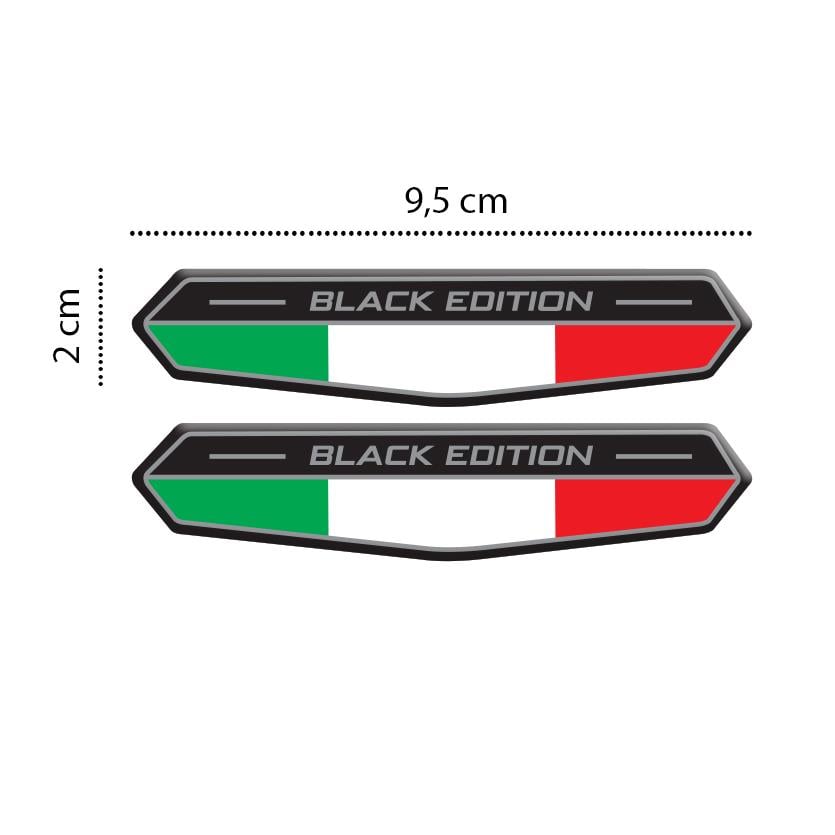 3D Motosiklet Çıkartma Etiket Sticker İtalia Edition